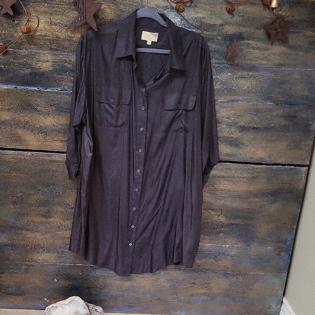 Elizabeth And James Shirt Dress/Cardigan